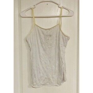 Zenobia Women's Camisole Sleeveless Breathable Tank Top White Plus Size 1X